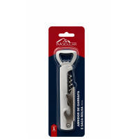 ABRIDOR DE GARRAFAS E SACA ROLHA INOX MR455